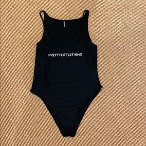 Pretty little things plus sized black bathing suit